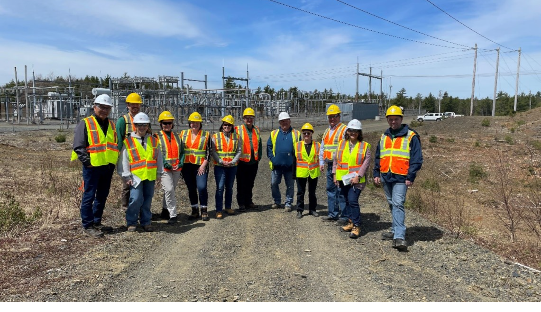 Chief Sidney Peters and KMKNO staff visiting the Bridgewater Battery Site.